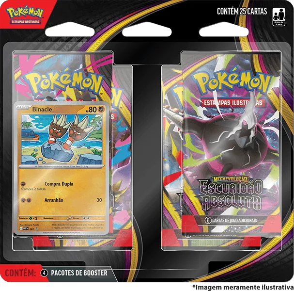 Blister Quadrúplo Pokémon ME05 Escuridão Absoluta