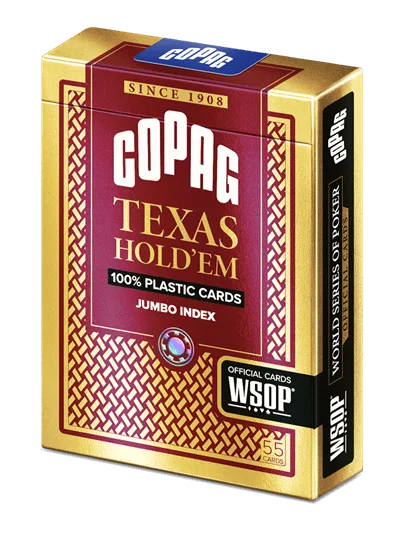 Baralho Texas Hold'em Borgonha